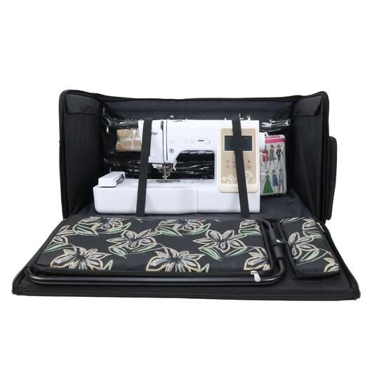 Everything Mary Floral Design Jumbo Rolling Craft Tote